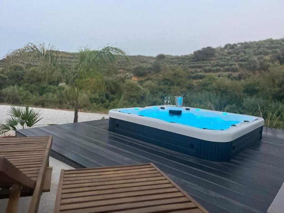 Ek Ornelakis, Luxury Country House With Jacuzzi 干尼亞 外观 照片